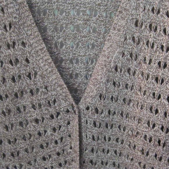 DKNY Jeans Woman's Open Knit Button Front Cardigan - Picture 3 of 6